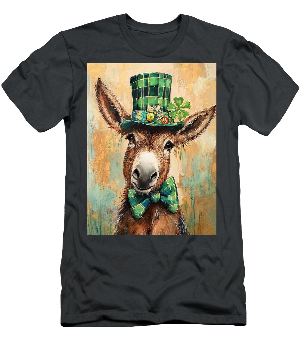 Shamrock Donkey Lisa S Baker T-Shirt