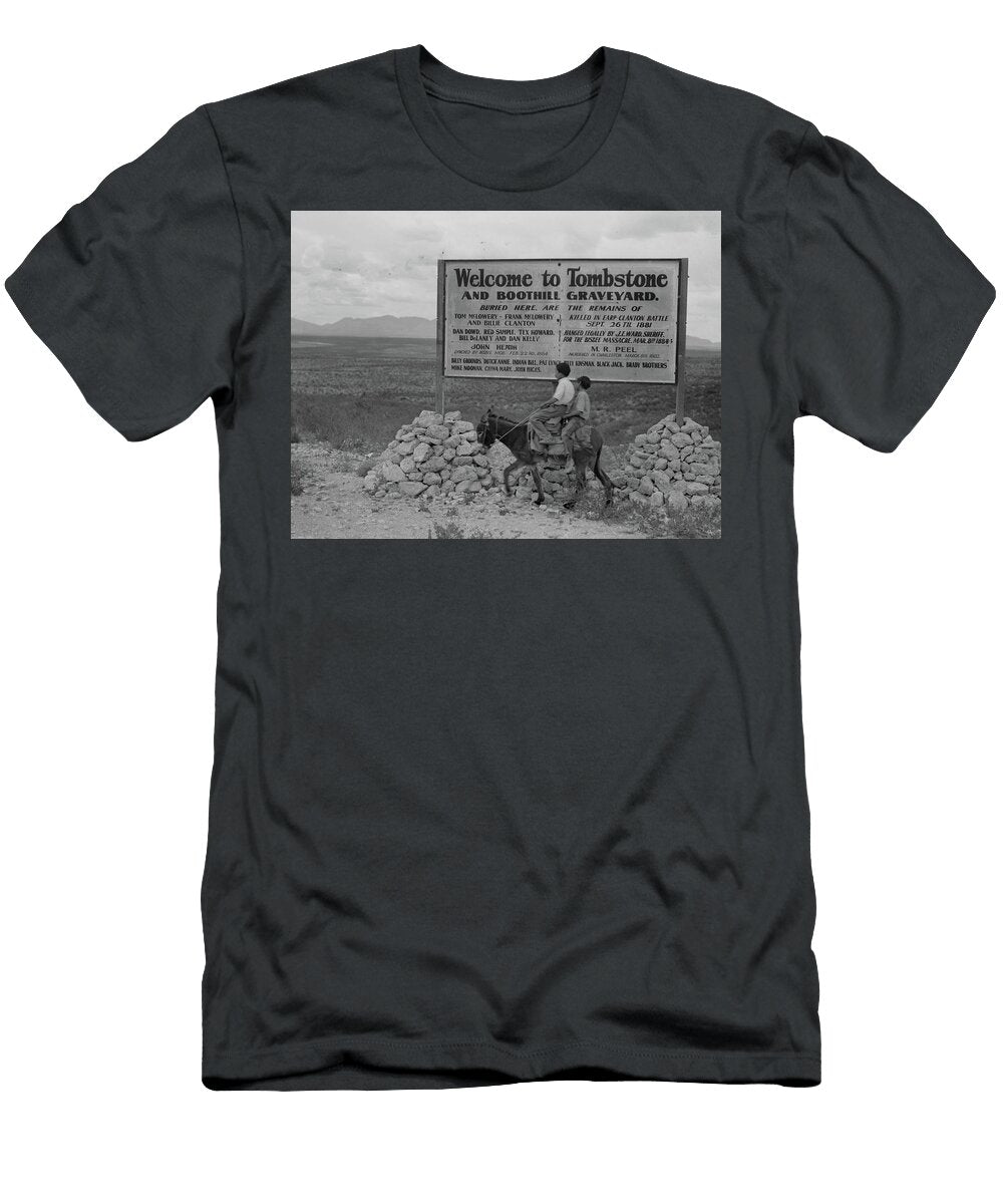Sign Entering Tombstone Arizona 1937 Dorothea Lange T-Shirt