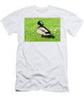 Single Male Mallard Duck Walking in Grass Johan Ferret T-Shirt