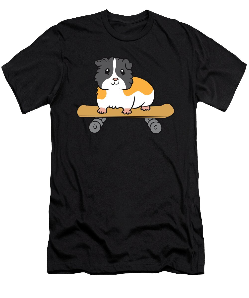 Skateboarding Guinea Pig Cute Skater Guinea Pig Eq Designs T-Shirt