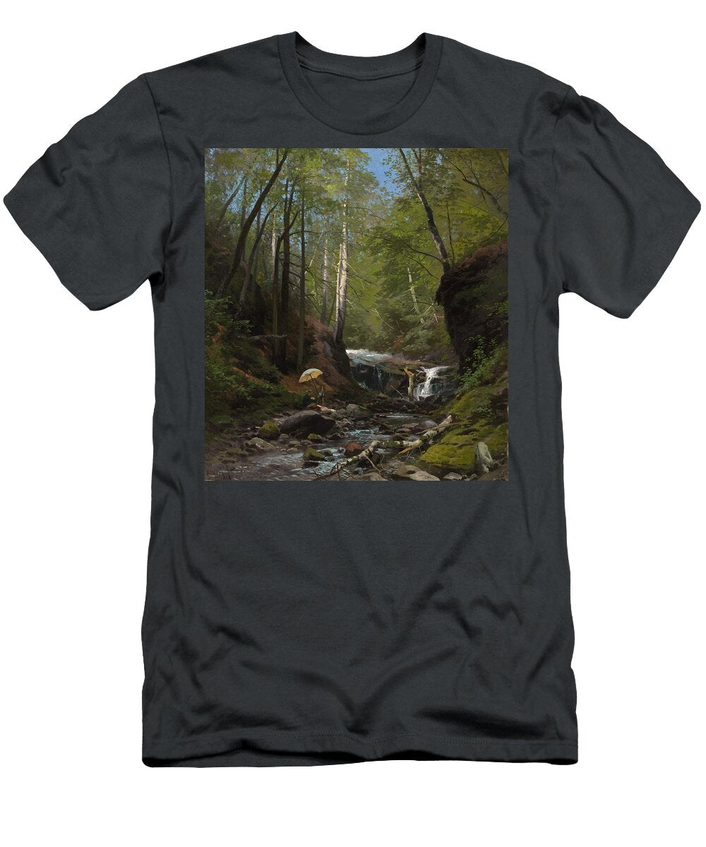 Sketching on Beavers Creek Herman Herzog T-Shirt