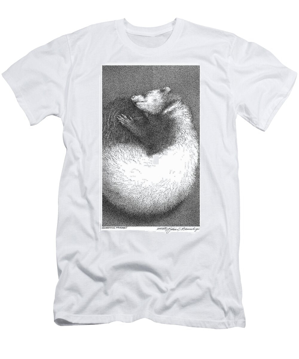 Sleeping Ferret William Beauchamp T-Shirt