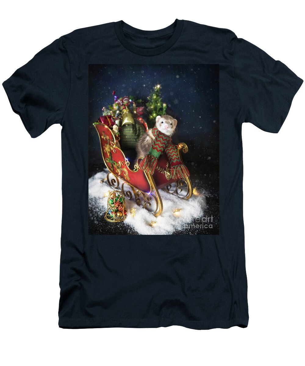 Sleigh Ride for a Ferret Darya Zelentsova T-Shirt