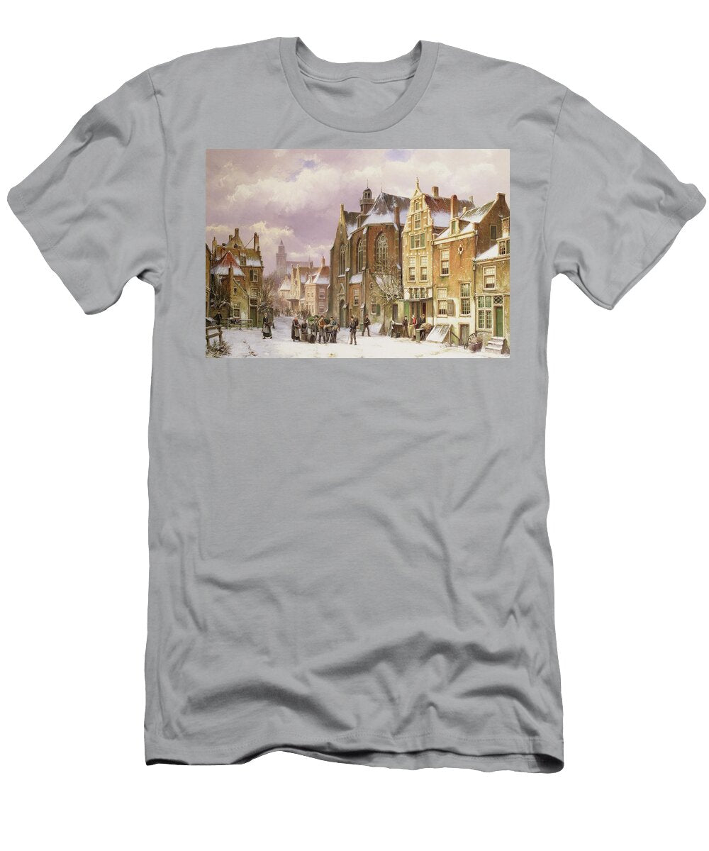 Snow in Amsterdam Willem Koekkoek T-Shirt