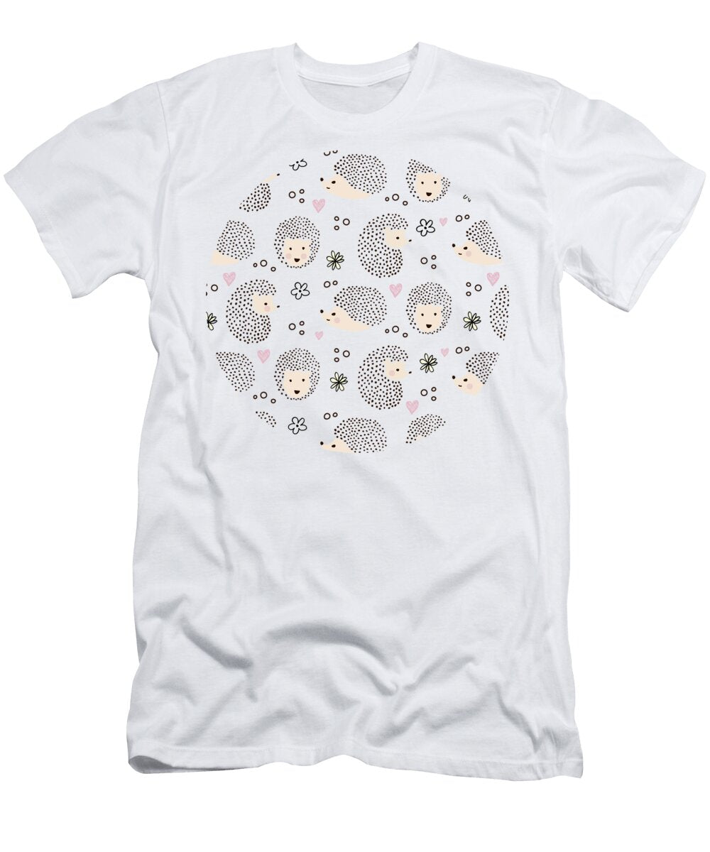 So Many Happy Little Hedgehogs to Hug Pattern Little Bunny Sunshine T-Shirt