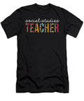 Social Studies Teacher Life Leopard Educator Appreciation Jensen Cena T-Shirt