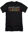 Social Work Teacher Life Leopard Educator Appreciation Jensen Cena T-Shirt