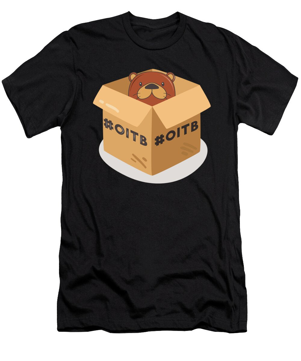 Space Otter in Box for Nutria Animal Lovers Alessandra Roth T-Shirt