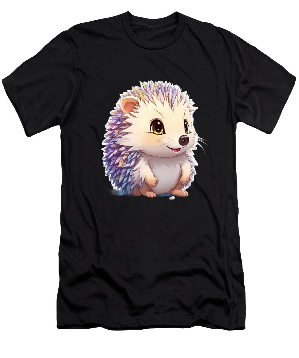 Spikes Smiles Heartwarming Baby Hedgehog Anime Girl Nft T-Shirt