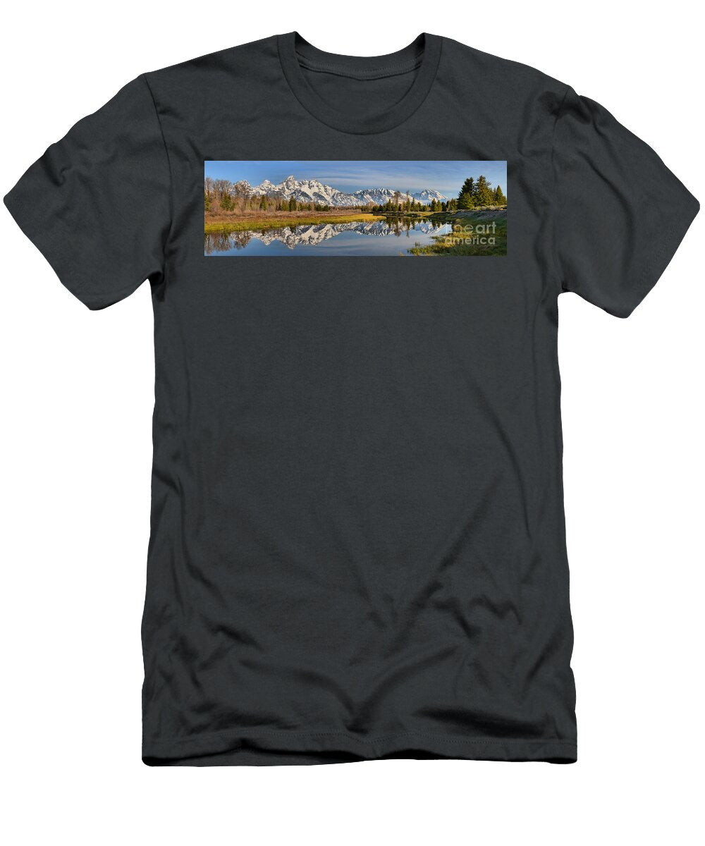 Spring Morning Teton Panorama Adam Jewell T-Shirt