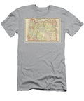 State of Oregon Vintage Map 1889 Carol Japp T-Shirt