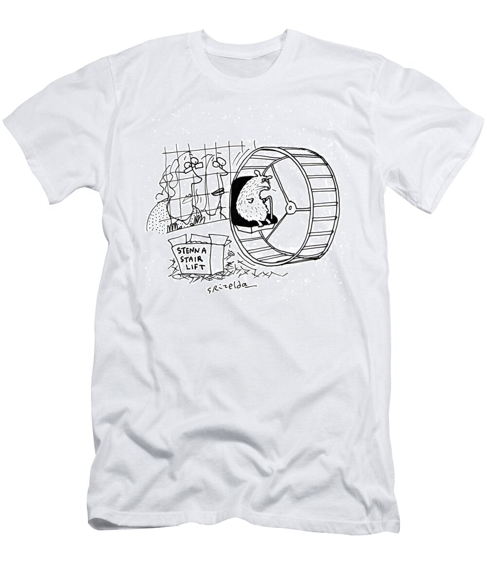 Stenna Stair Lift on Hamsters Wheel Grizelda T-Shirt