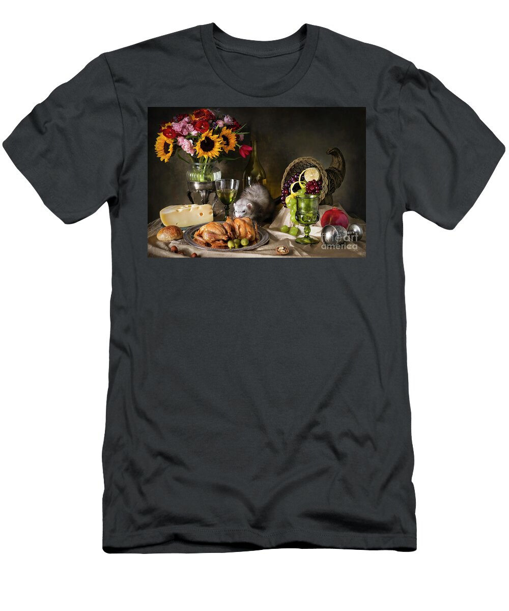Still Life with a Ferret Darya Zelentsova T-Shirt