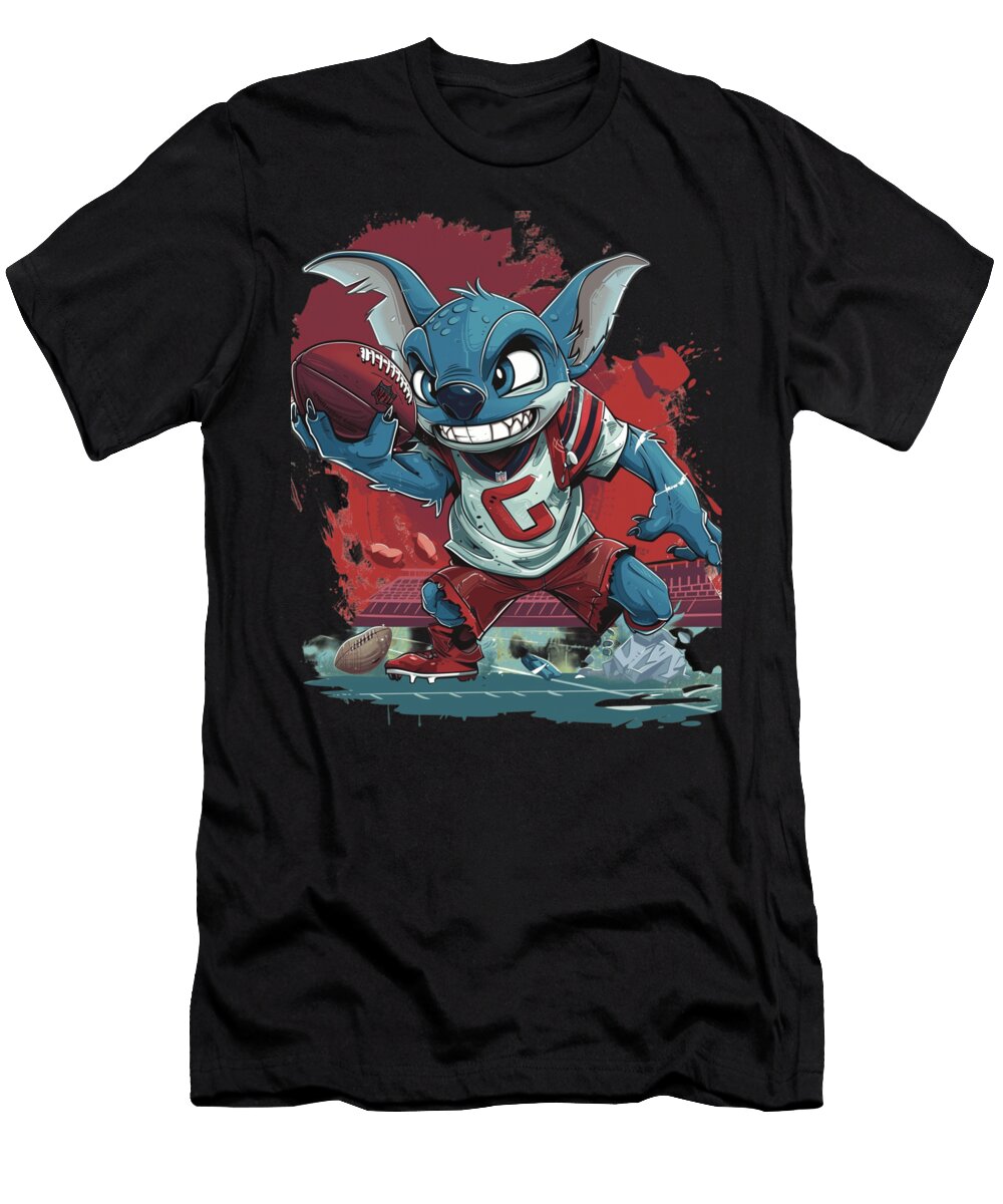 Stitch Vs Diamondbacks Alien Athletic Antics Robertz Schuler T-Shirt