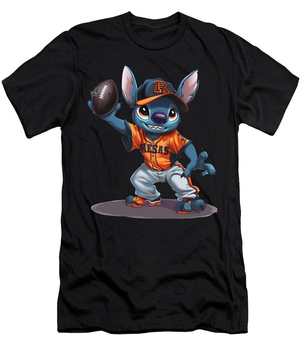 Stitch Vs Diamondbacks Blue Bat Blasts Robertz Schuler T-Shirt