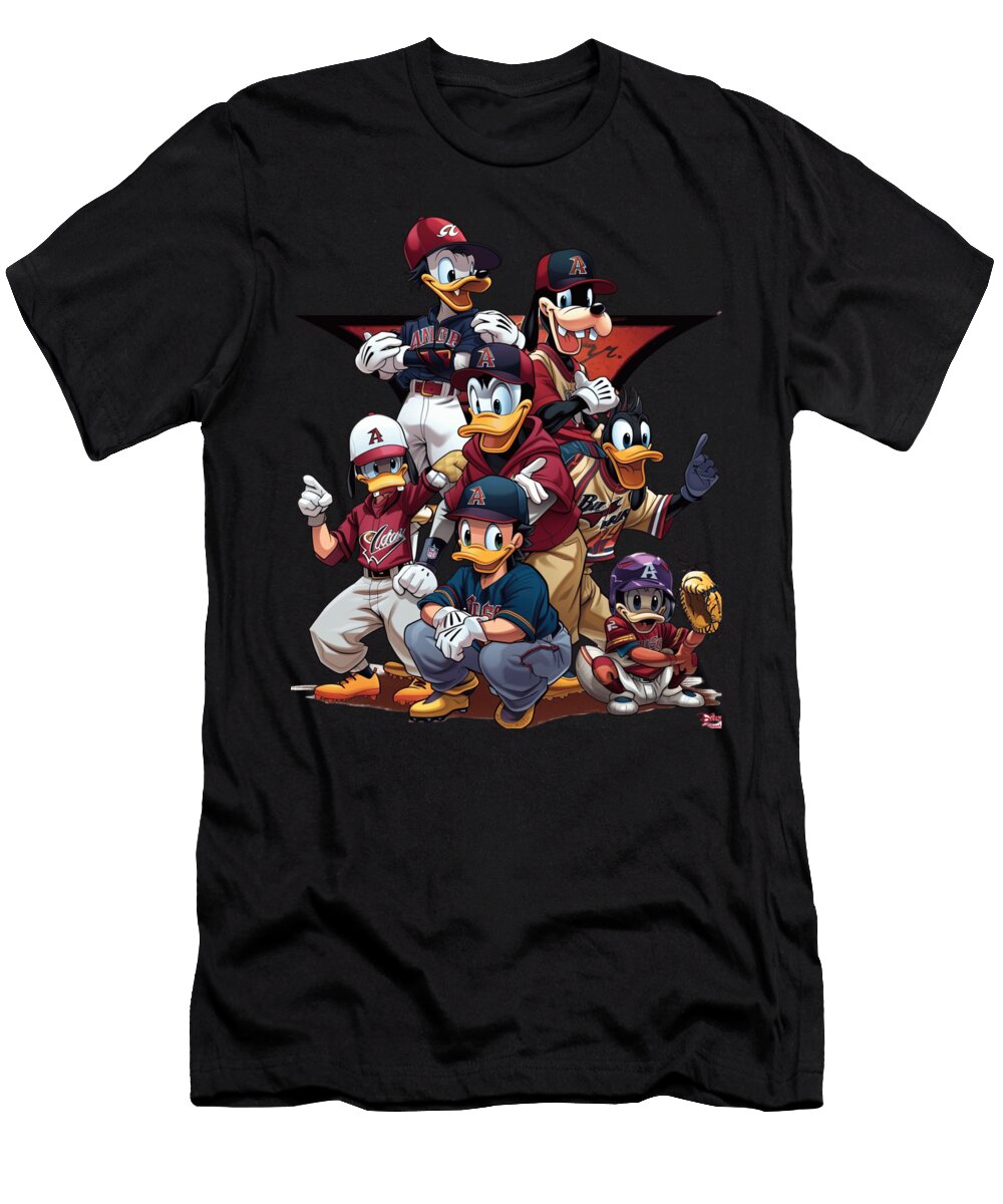 Stitch Vs Diamondbacks Cosmic Catcher Clash Robertz Schuler T-Shirt
