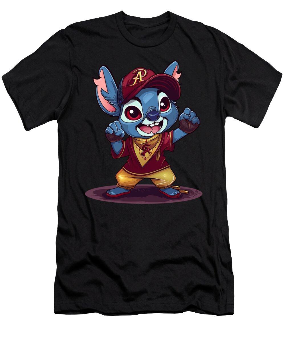 Stitch Vs Diamondbacks Ohana Outfielder Offense Robertz Schuler T-Shirt