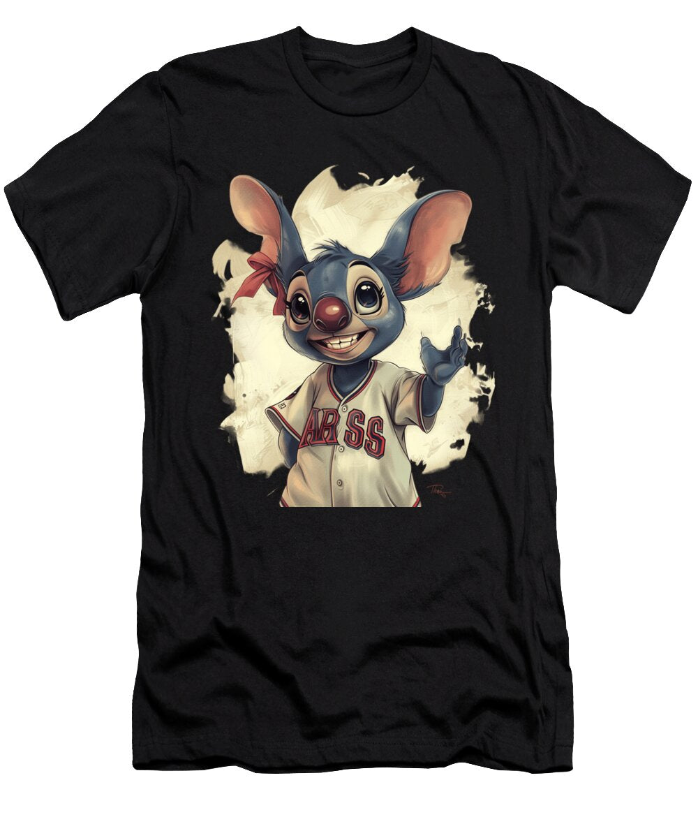 Stitch Vs Diamondbacks Stitch Cleat Craziness Robertz Schuler T-Shirt