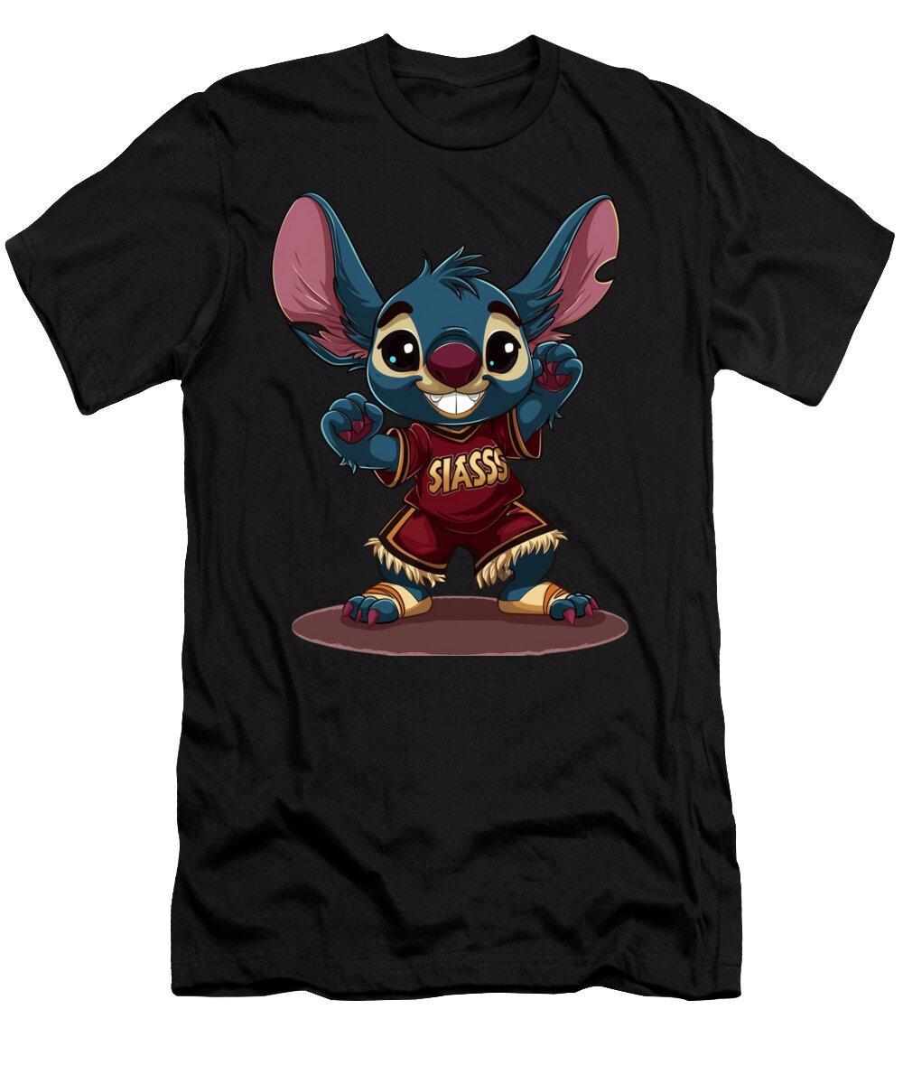 Stitch Vs Diamondbacks Stitch Surprising Skills Robertz Schuler T-Shirt
