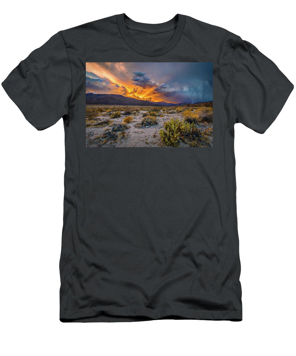 Storm Front in the Desert Peter Tellone T-Shirt