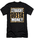 Straight Outta Money Leopard Funny Humor Joke Jensen Cena T-Shirt