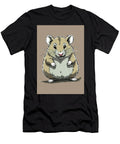 Stylized Cartoon Hamster Standing Light Brown and White Fur Wall Art Prints T-Shirt