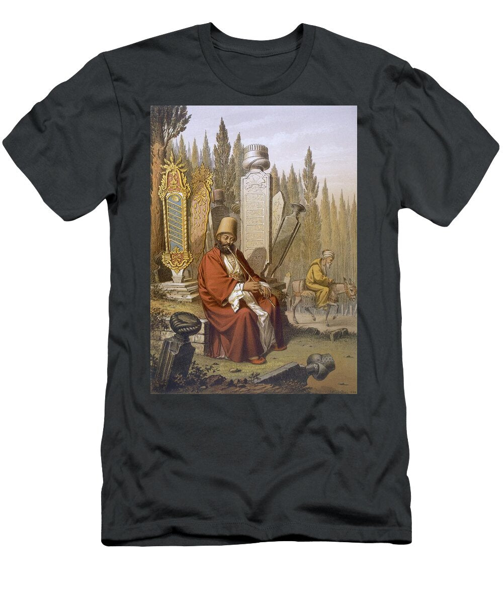 Sufi Playing the Ney Sits Jean Brindesi T-Shirt