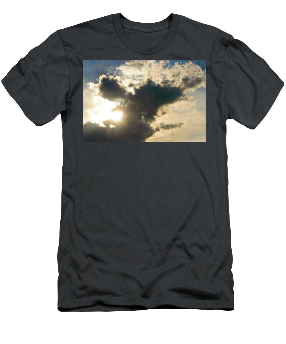 Sun Braking Trough Dark Clouds Johan Ferret T-Shirt