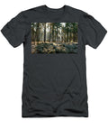 Sunlight Shining Through Forest Trees with Frost Johan Ferret T-Shirt