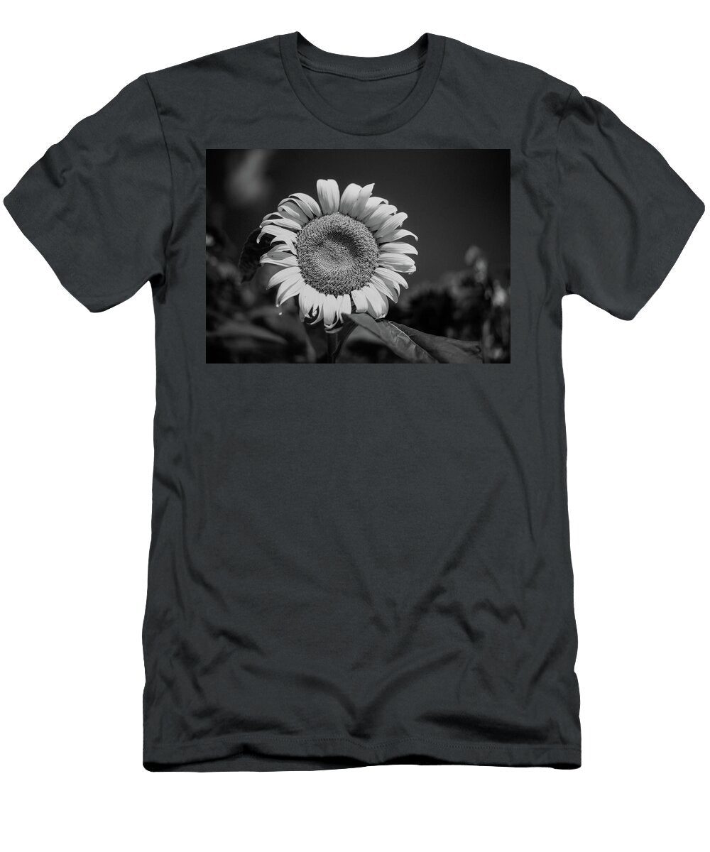Sunny Sunflower in Black and White Greg Mimbs T-Shirt