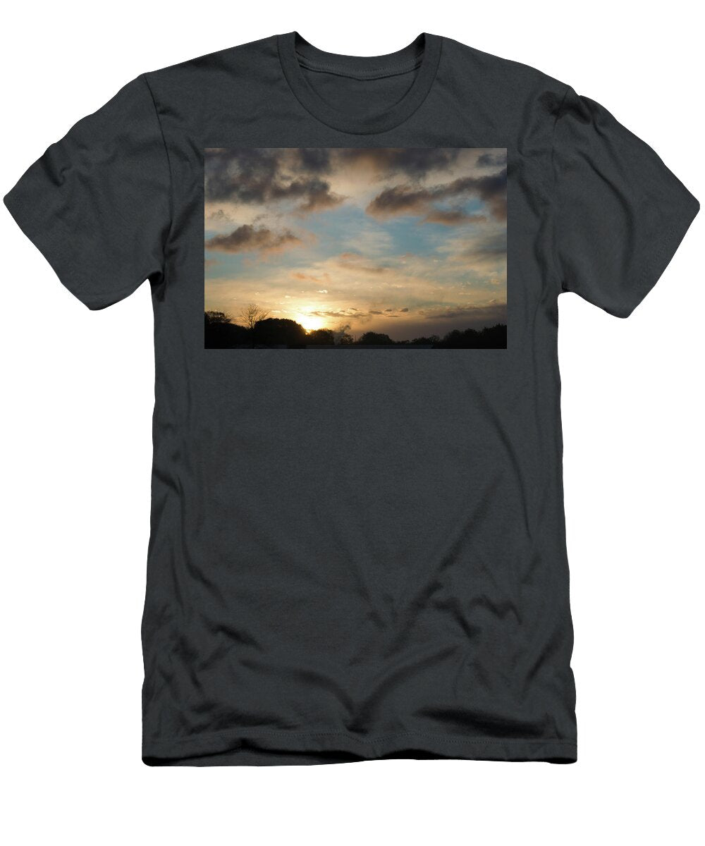 Sunrise Over Tree Line Johan Ferret T-Shirt