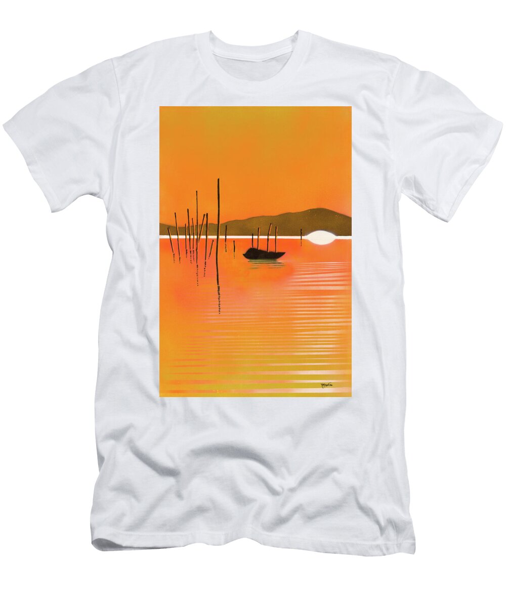 Sunset on the Bay Jean Marie Autran T-Shirt