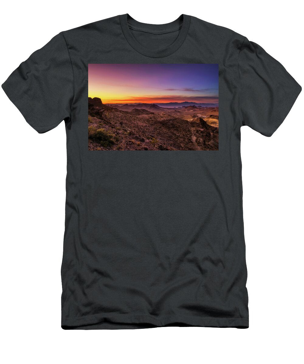 Sunset Over the Black Mountains in Arizona Miroslav Liska T-Shirt