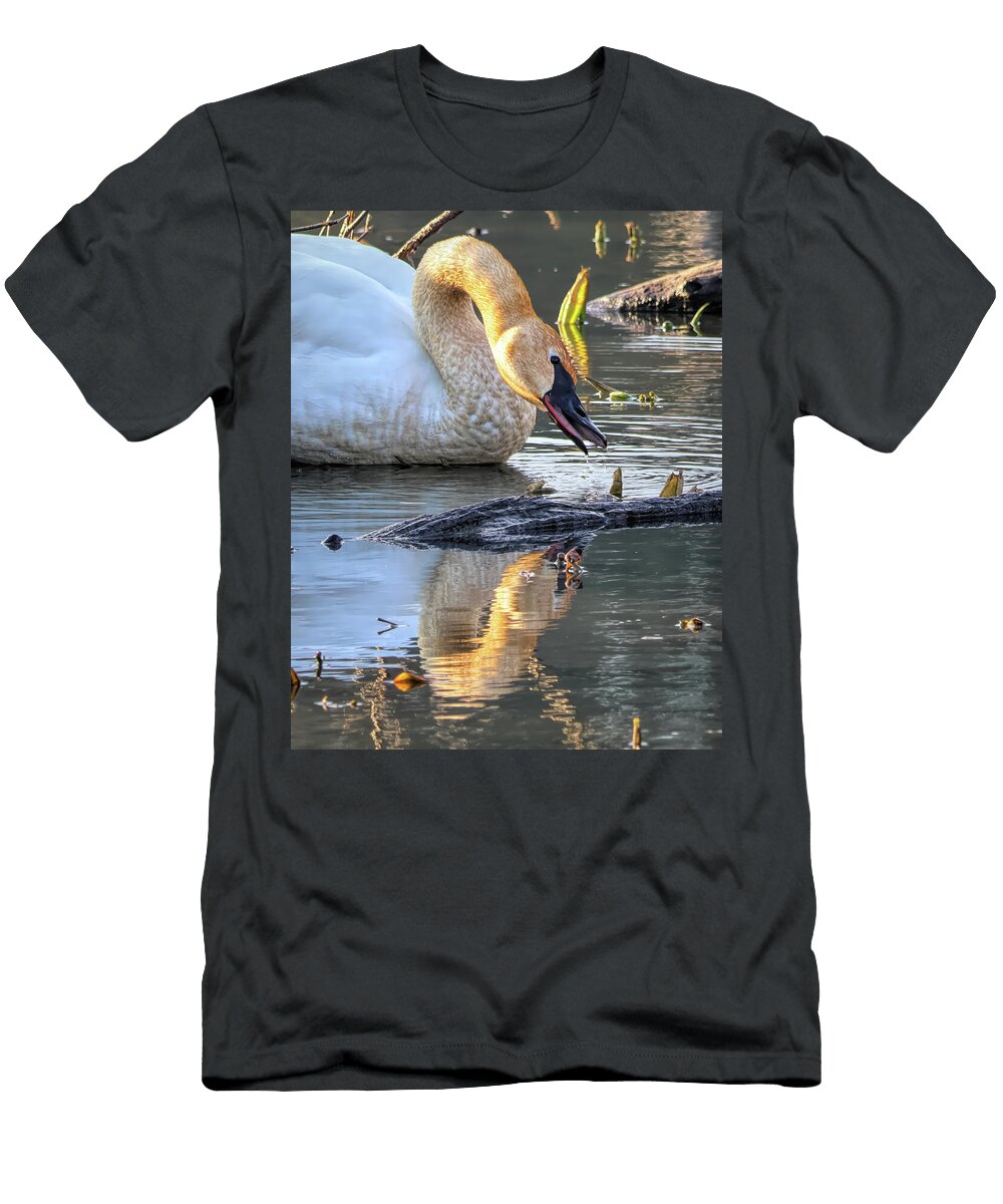 Swan Snack Dennis Lundell T-Shirt