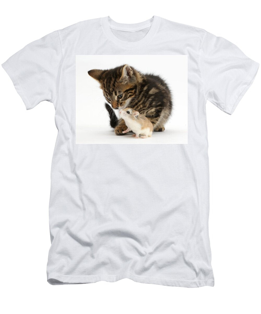 Tabby Kitten and Hamster Mark Taylor T-Shirt