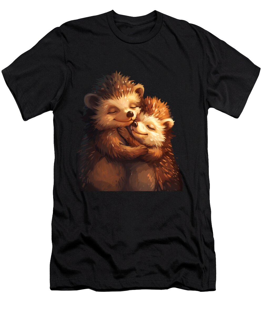 Taming Wild Hedgehogs Doris Santiago Art T-Shirt