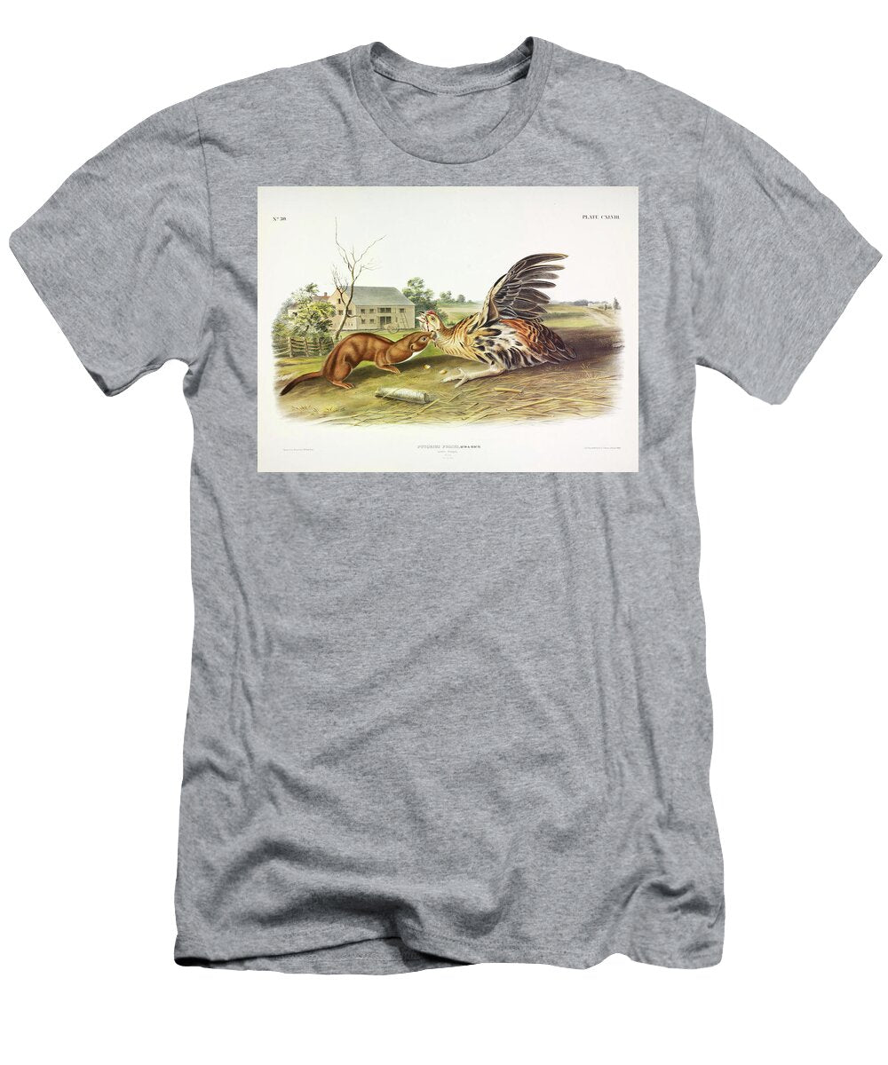 Tawny Weasel John James Audubon T-Shirt