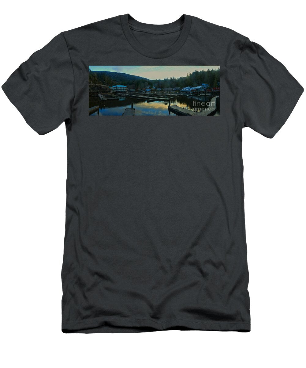 Telegraph Cove Bc Panorama Adam Jewell T-Shirt