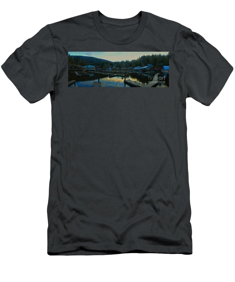 Telegraph Cove Sunset Panorama Adam Jewell T-Shirt
