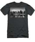 Tetons At Schwabachers Landing Black and White Tl Mair T-Shirt