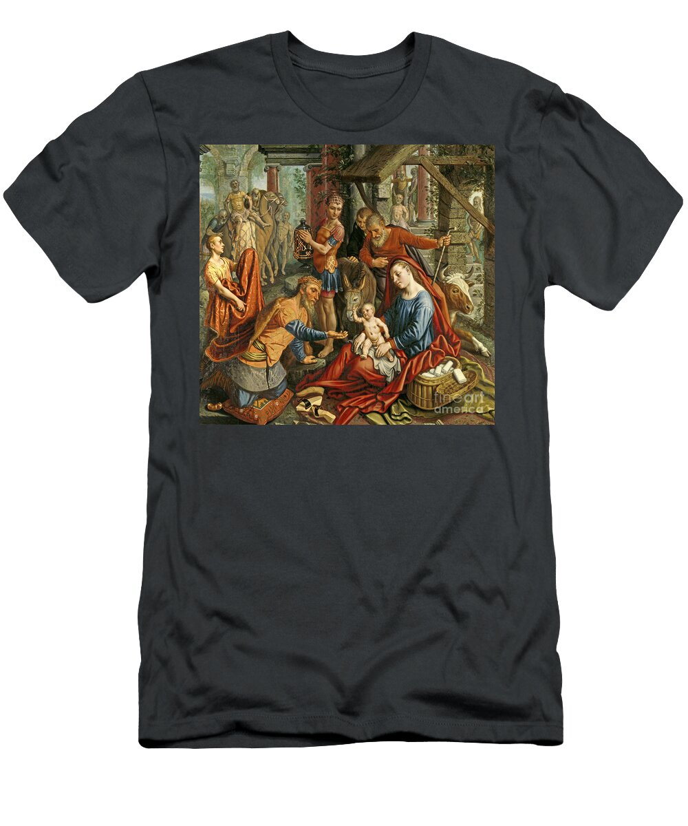 The Adoration of the Magi Central Panel Pieter Aertsen T-Shirt