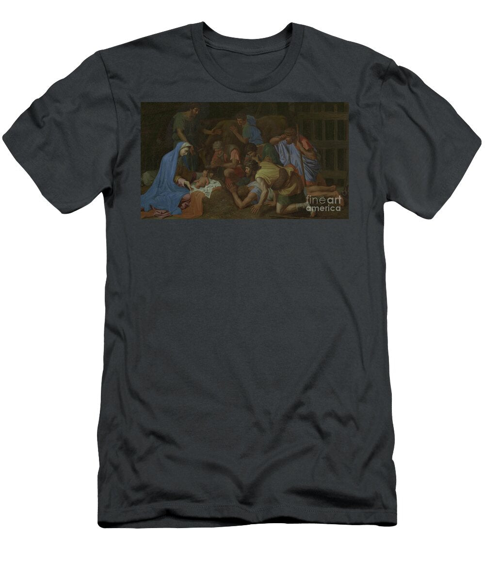 The Adoration of the Shepherds Nicholas Poussin T-Shirt