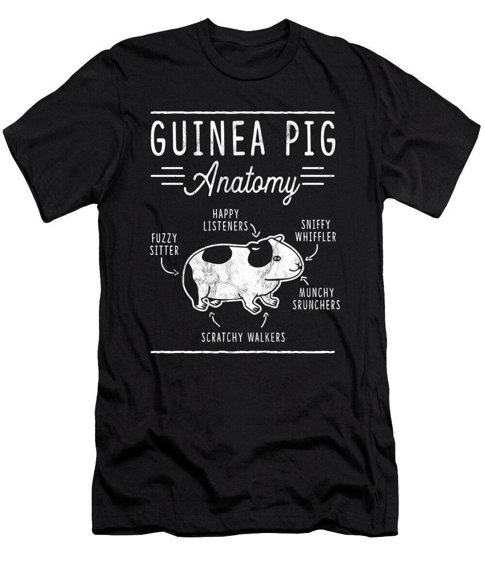 The Anatomy of a Guinea Pig Noirty Designs T-Shirt