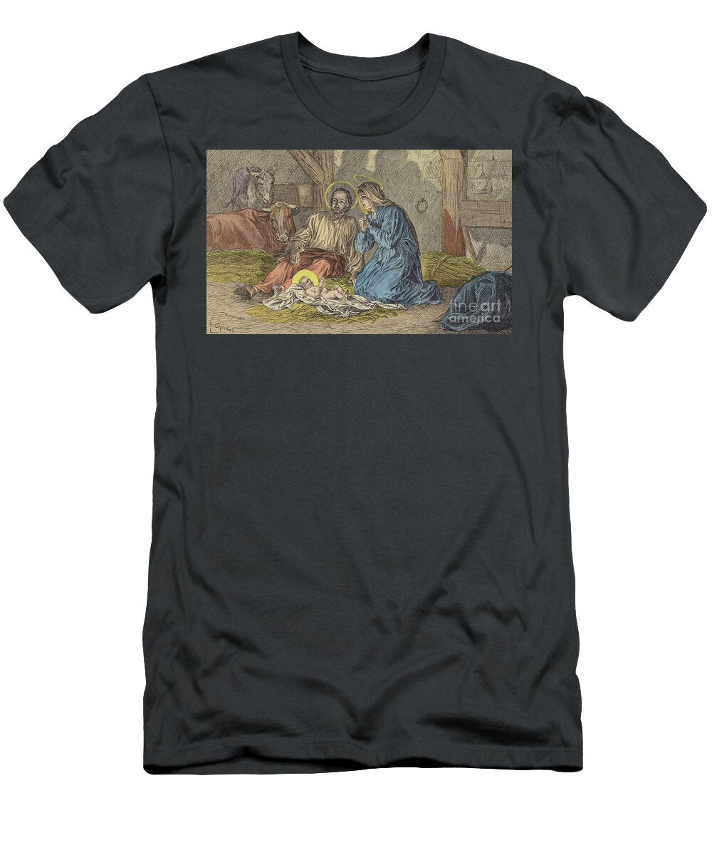 The Birth of Jesus Christ French School T-Shirt