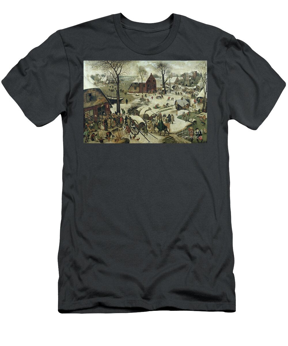 The Census At Bethlehem Pieter the Elder Brueghel T-Shirt