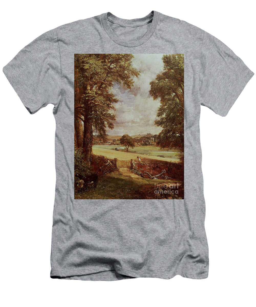 The Cornfield Detail of the Harvester 1826 John Constable T-Shirt