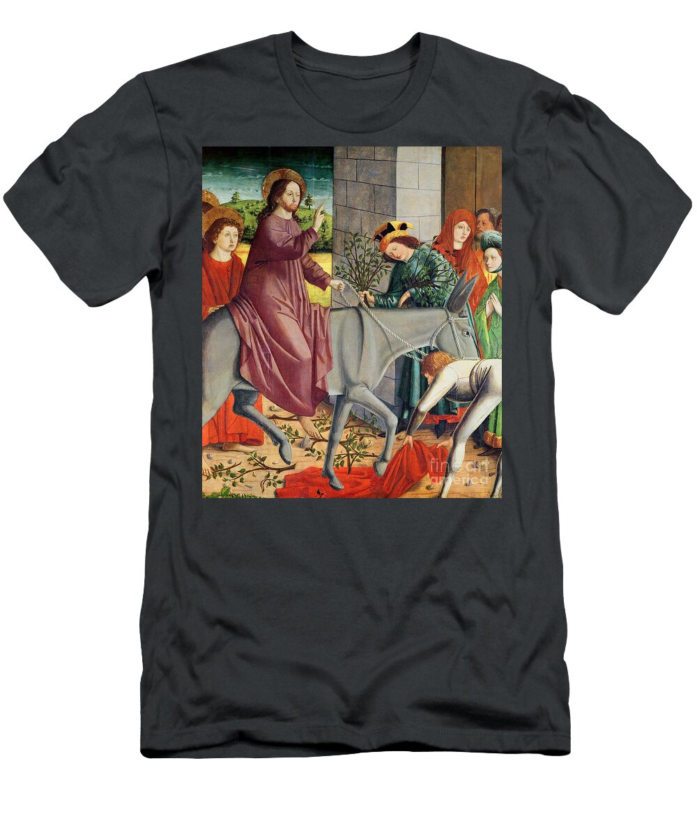 The Entry of Christ Into Jerusalem From the Altarpiece of St Stephen Michael Pacher T-Shirt
