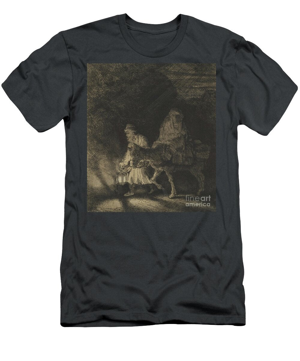 The Flight Into Egypt a Night Piece 1651 Rembrandt T-Shirt