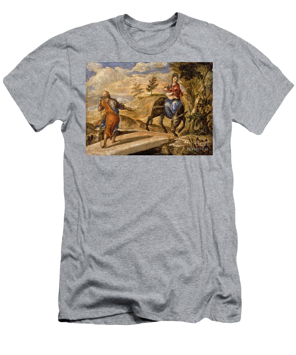 The Flight Into Egypt By El Greco El Greco T-Shirt