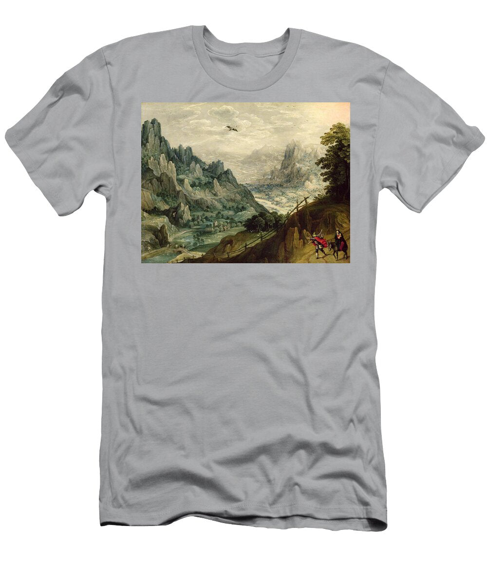 The Flight Into Egypt C1598 1623 Oil on Panel Tobias Verhaecht T-Shirt